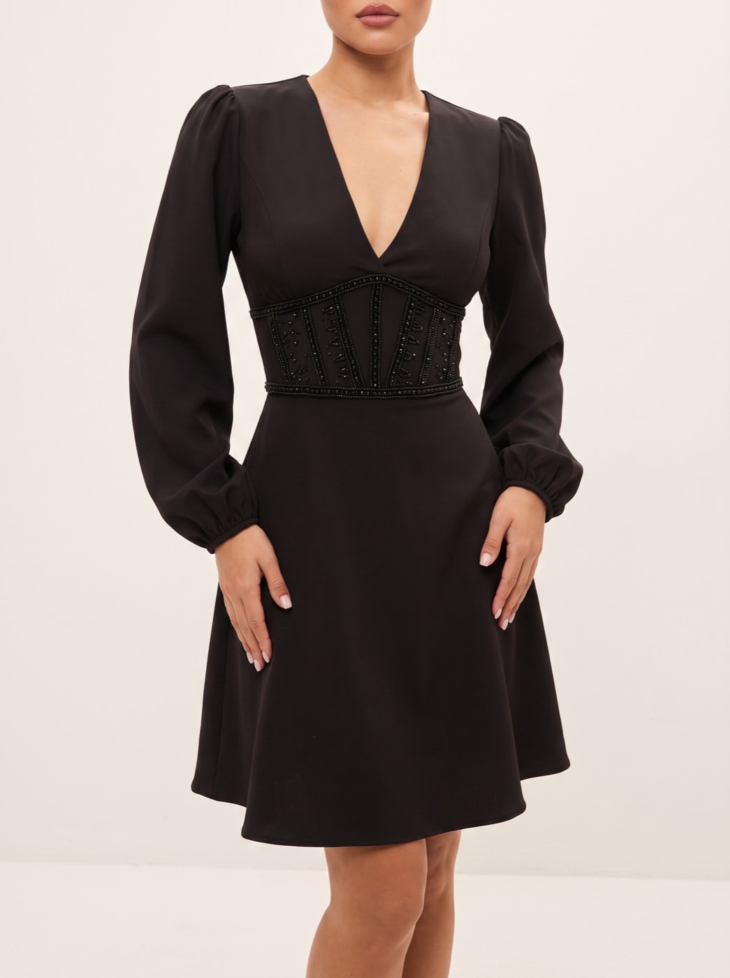 Evening Dress — Black, view 2