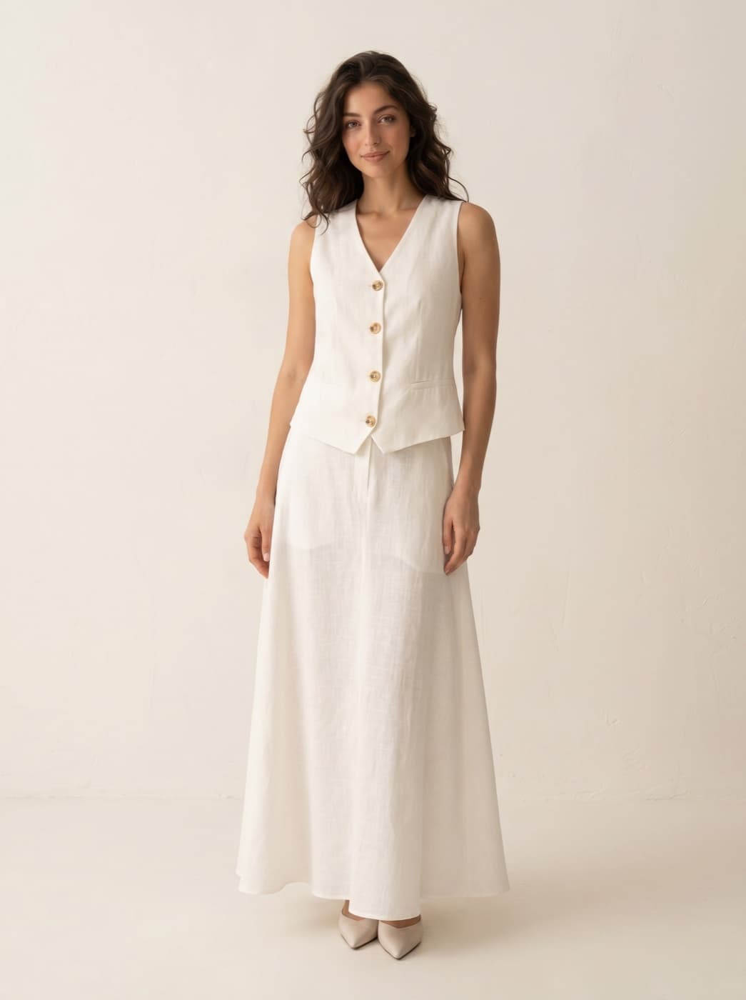 Linen Maxi Suit